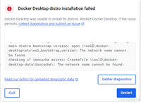 如何解决启动docker desktop报The network name cannot be found问题