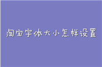 苹果手机淘宝字体大小怎样设置?具体如何操作的?