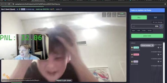 一小孩哥直播发行meme币quant大赚3万美元！但过早清仓错失暴利