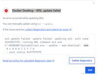 docker Desktop安装WSL --update报错问题成功解决办法
