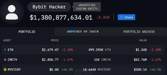 bybit要借50万枚eth？ kol：除了机构联合外只剩币安