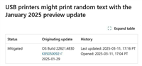 微软发布临时解决方案! 解决Win10/Win11一月可选更新导致打印机乱码问题