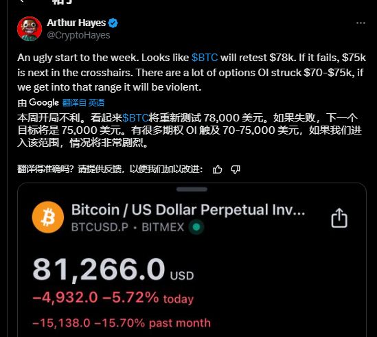 btc 8万拉锯，熊市序曲还是黄金坑？