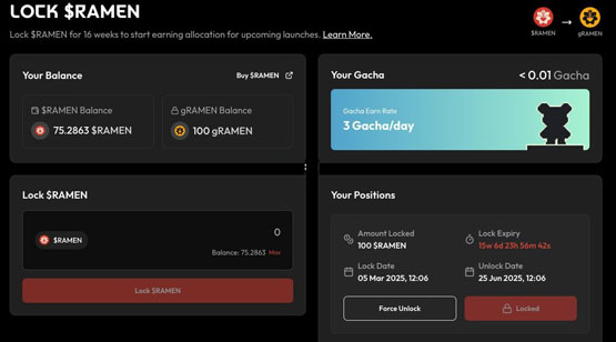 ramen finance推出双模式launchpad！能助推熊链berachain打新潮吗