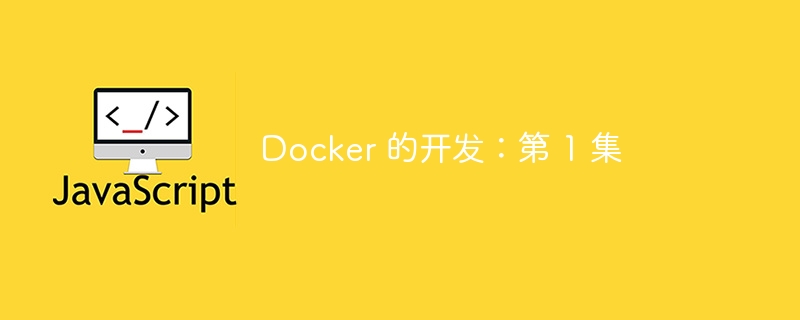 docker 的开发：第 1 集