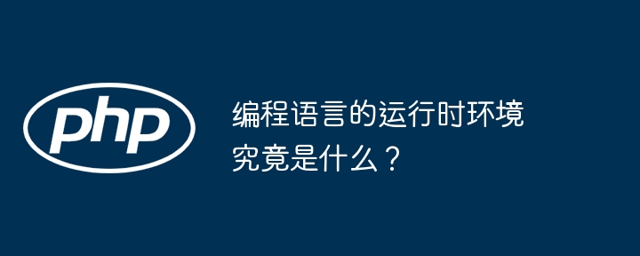 编程语言的运行时环境究竟是什么？