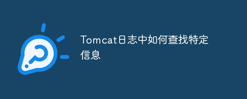 tomcat日志中如何查找特定信息