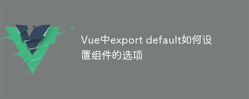 vue中export default如何设置组件的选项