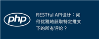 RESTful API设计:如何优雅地获取特定推文下的所有评论?