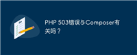 PHP 503错误与Composer有关吗?
