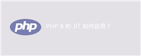 PHP 8 的 JIT 如何启用?
