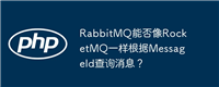 RabbitMQ能否像RocketMQ一样根据MessageId查询消息?