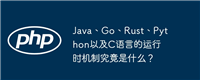 Java、Go、Rust、Python以及C语言的运行时机制究竟是什么?