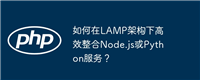如何在LAMP架构下高效整合Node.js或Python服务？