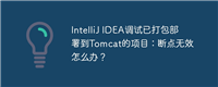 IntelliJ IDEA调试已打包部署到Tomcat的项目:断点无效怎么办?