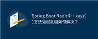 Spring Boot Redis中，keys()方法返回乱码如何解决？