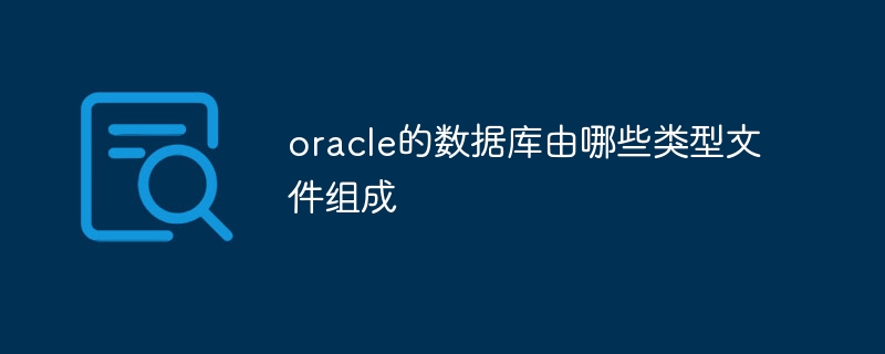 oracle的数据库由哪些类型文件组成