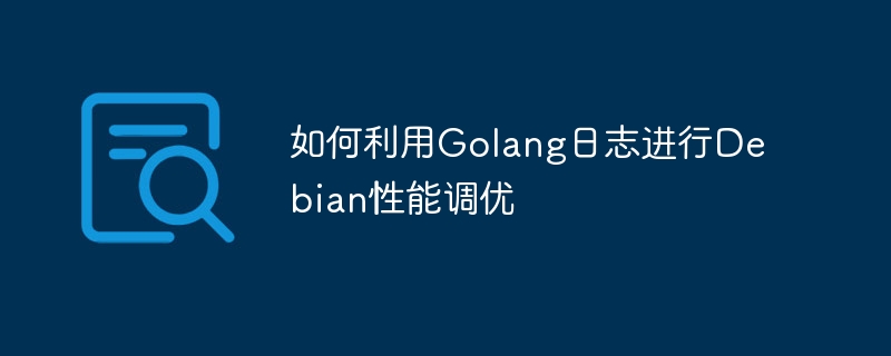 如何利用golang日志进行debian性能调优