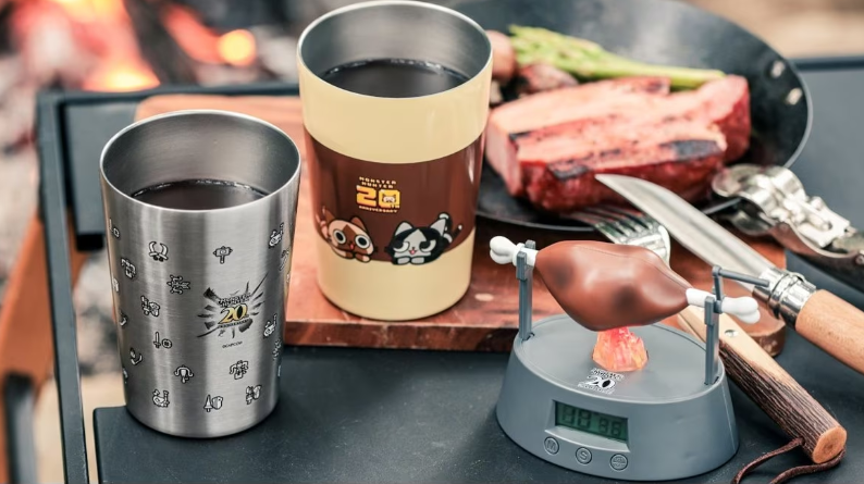 熟练地烤好了!怪物猎人推出20周年烤肉计时器与暖水壶