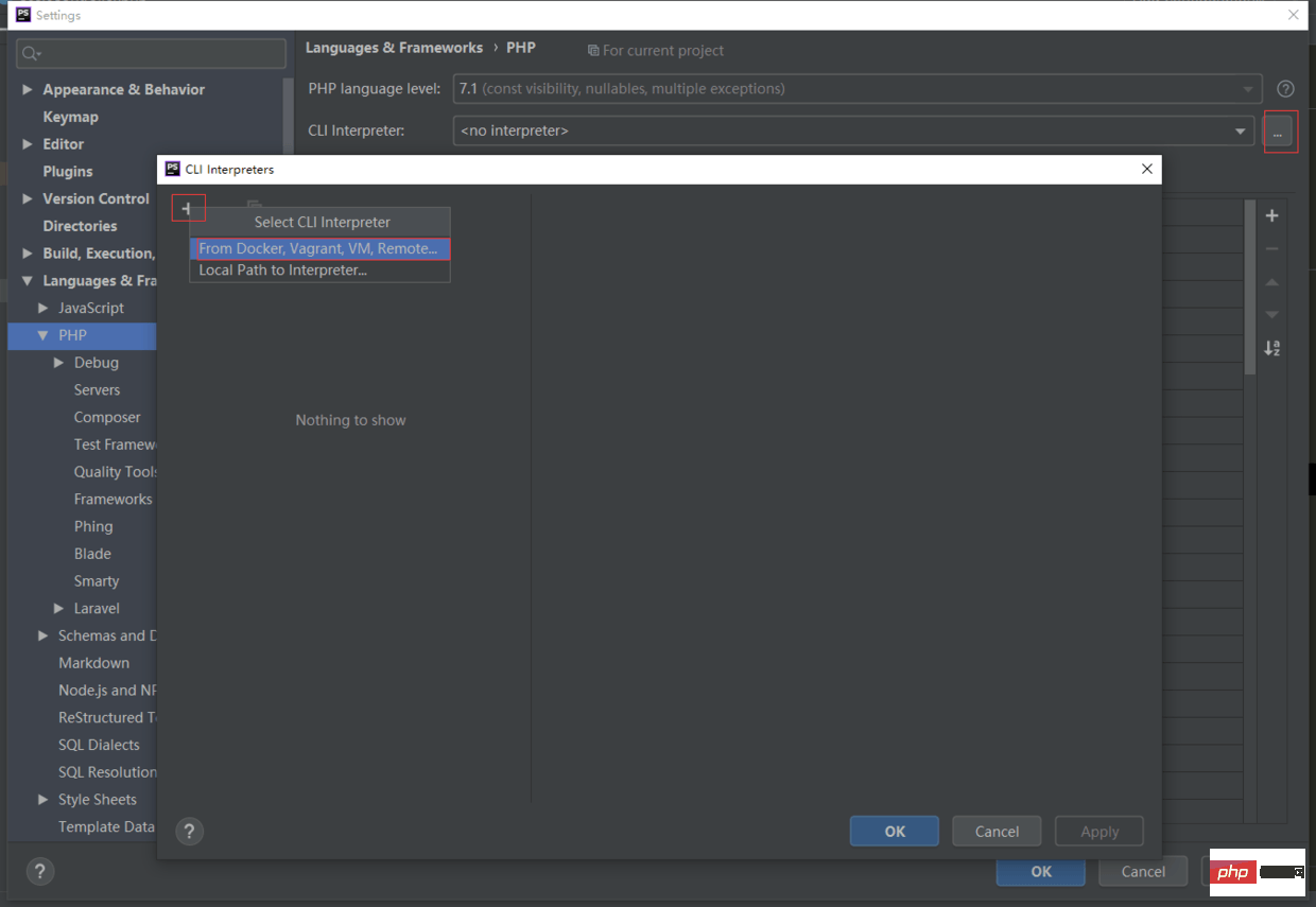 选择 cli interpreter
