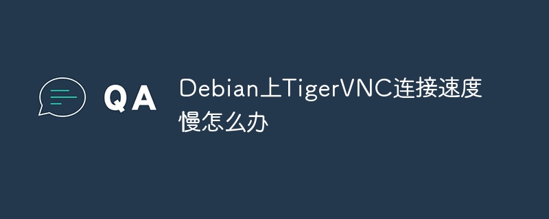 debian上tigervnc连接速度慢怎么办
