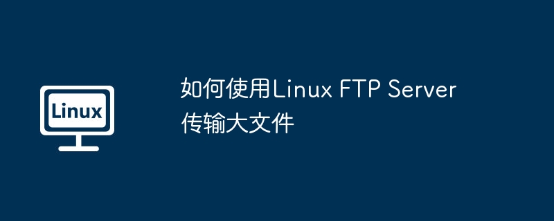 如何使用linux ftp server传输大文件