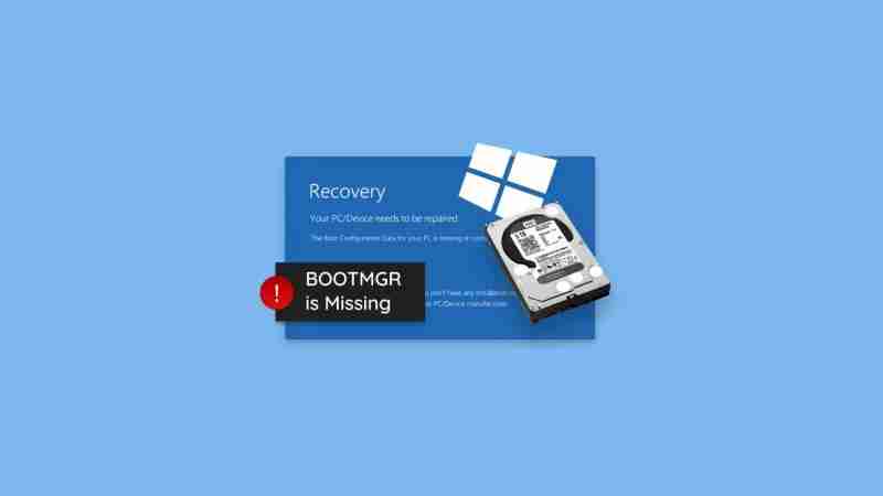 电脑开机出现bootmgr is missing怎么解决