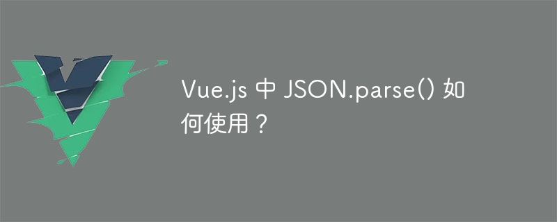vue.js 中 json.parse() 如何使用？