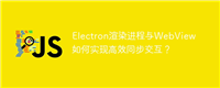 Electron渲染进程与WebView如何实现高效同步交互?