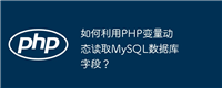 如何利用PHP变量动态读取MySQL数据库字段?