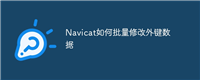 Navicat如何批量修改外键数据