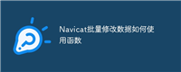 Navicat批量修改数据如何使用函数