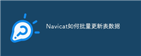 Navicat如何批量更新表数据