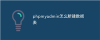 phpmyadmin怎么新建数据表