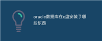 oracle数据库在c盘安装了哪些东西