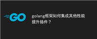golang框架如何集成其他性能提升插件?