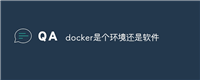 docker是个环境还是软件