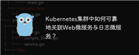 Kubernetes集群中如何可靠地关联Web微服务与日志微服务？
