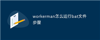 workerman怎么运行bat文件步骤