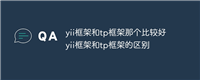 yii框架和tp框架那个比较好 yii框架和tp框架的区别