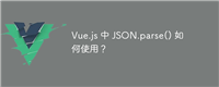 Vue.js 中 JSON.parse() 如何使用?