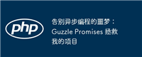 告别异步编程的噩梦:Guzzle Promises 拯救我的项目