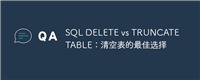 SQL DELETE vs TRUNCATE TABLE:清空表的最佳选择