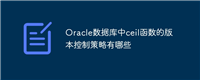 Oracle数据库中ceil函数的版本控制策略有哪些