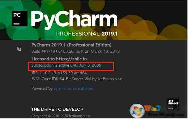 pycharm激活码最新永久激活|pycharm2020激活码(激活到2089年)