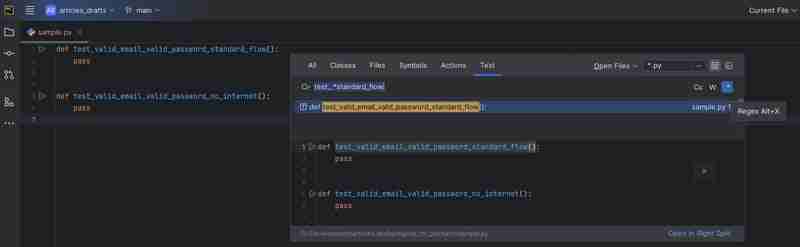 pycharm 中用于突出显示注释的正则表达式