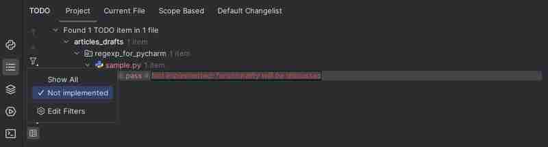 pycharm 中用于突出显示注释的正则表达式