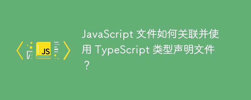 javascript 文件如何关联并使用 typescript 类型声明文件？

