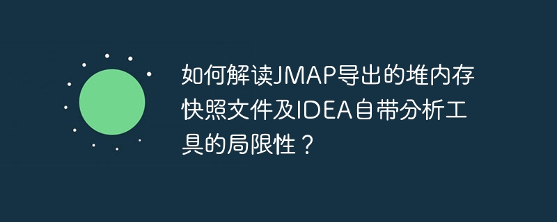 如何解读jmap导出的堆内存快照文件及idea自带分析工具的局限性？