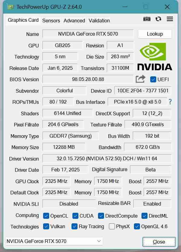 主流玩家再一次狂欢：七彩虹igame geforce rtx 5070 ultra w oc 12gb评测